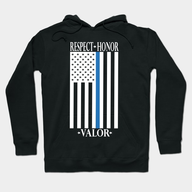 Respect, Law Enforcement 2 Hoodie by weallshineon1234